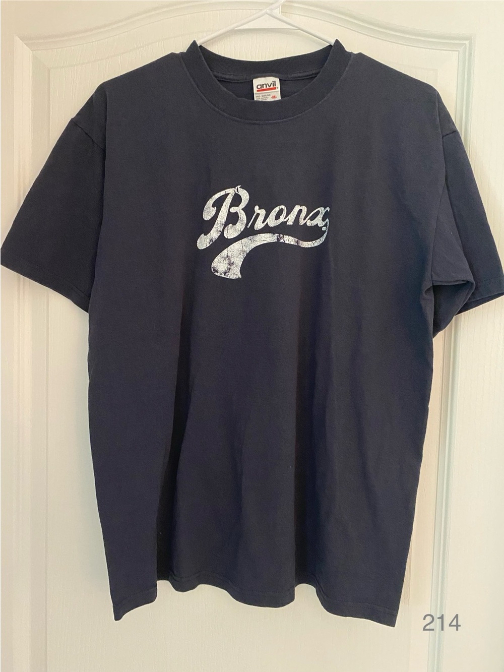 Anvil Navy 'Bronx' Graphic Short Sleeve Tee